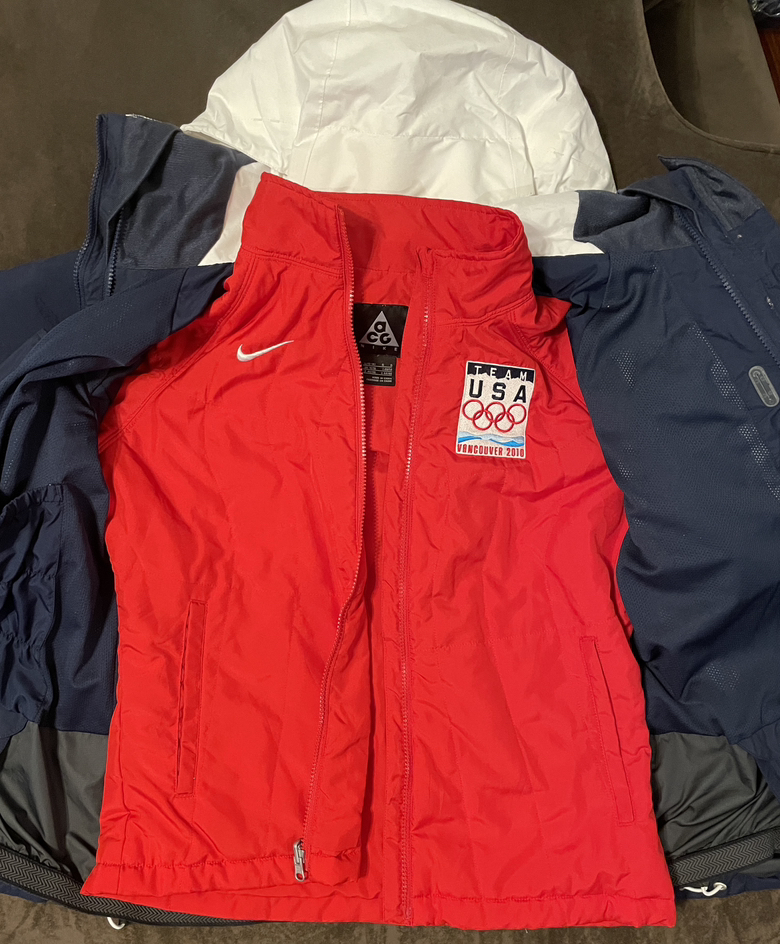 Nike ACG Women's Jacket Team USA Winter Olympics 2010 Vancouver Ski Snow L