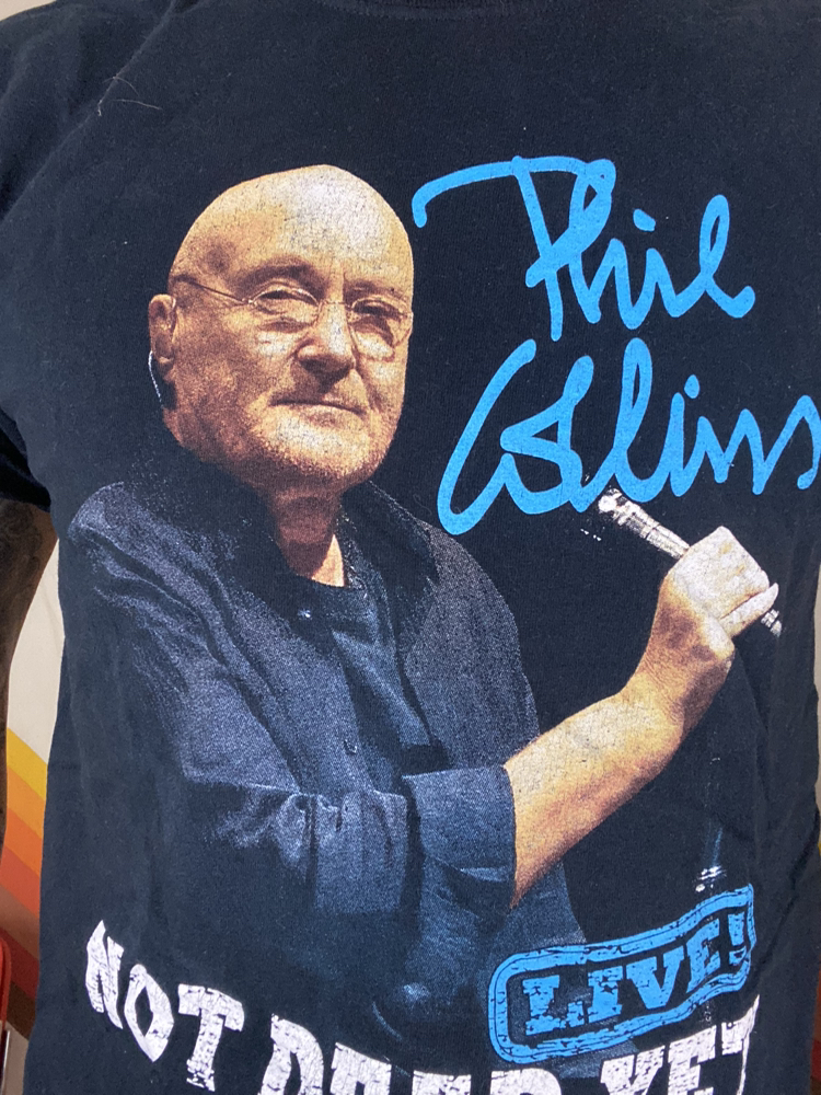 Phil Collins 2019 Not Dead Yet Tour Band Medium T-Shirt