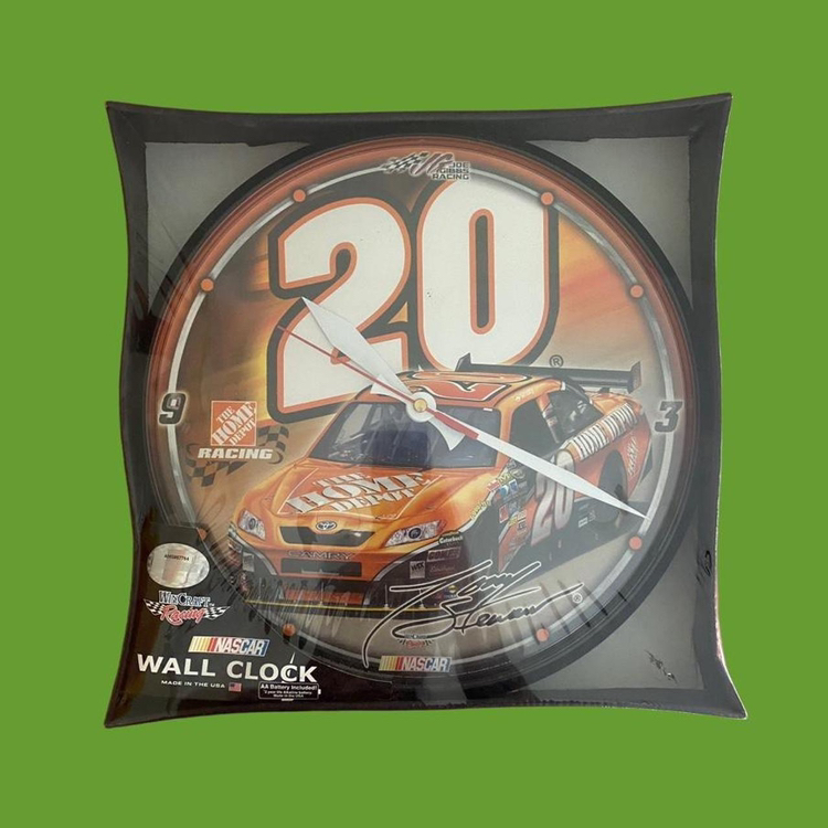 Vintage Tony Stewart Home Depot NASCAR Brand New Wall Clock