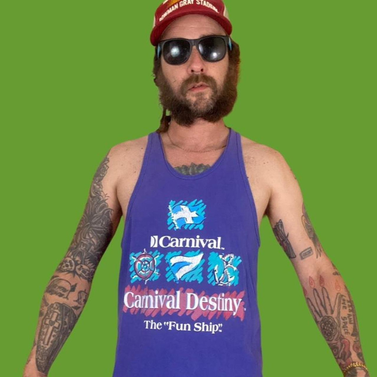 Vintage 90’s Carnival Cruise Sleeveless Summer Vacation Tank Top Shirt