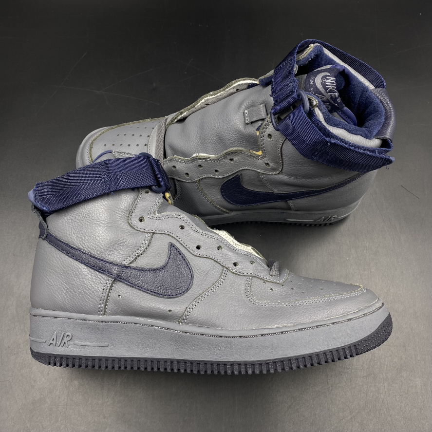 SZ 9.5 Nike Air Force 1 High Grey / Navy (2000)