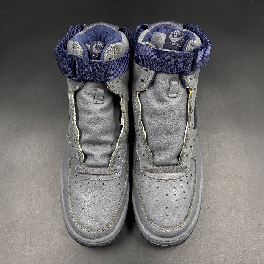 SZ 9.5 Nike Air Force 1 High Grey / Navy (2000)