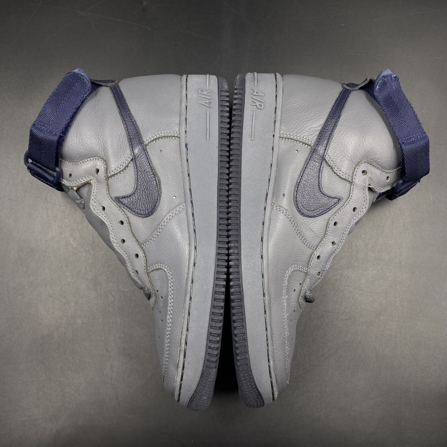 SZ 9.5 Nike Air Force 1 High Grey / Navy (2000)