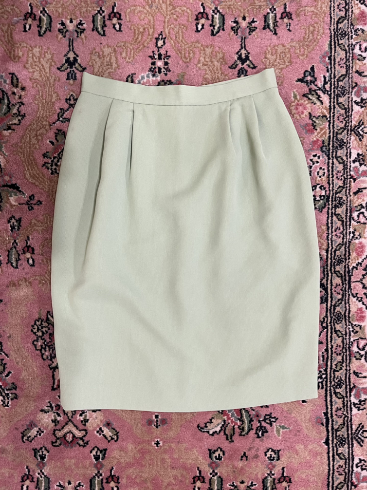 Vintage green pencil skirt