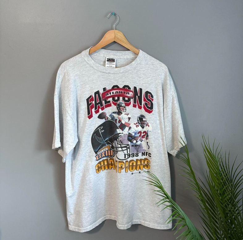 Vintage 1998 Atlanta Falcons NFC Champions Tee