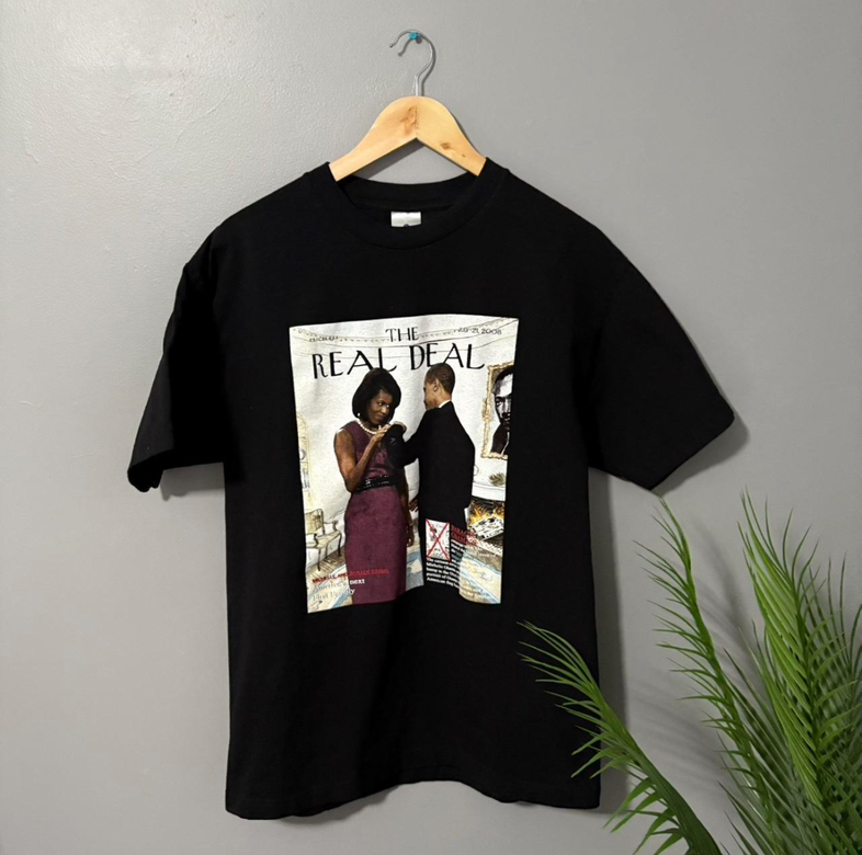 Y2K 2008 President Obama The Real Deal Tee
