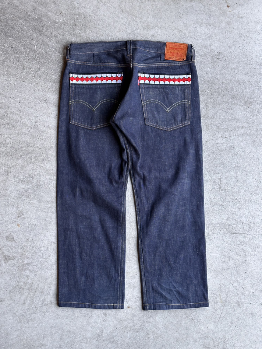 2009 Levi's Original fake Kaws Chomper denim