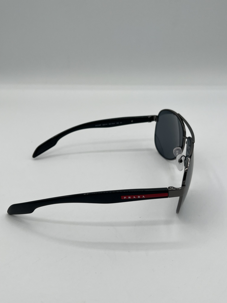 Prada Linea Rossa 5AV06G Gunmetal Polar Grey Gradient Men’s Sunglasses Brand New