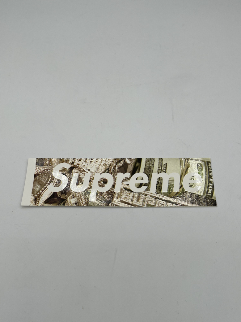 Supreme Bling Money Box Logo Sticker SS20 Brand New