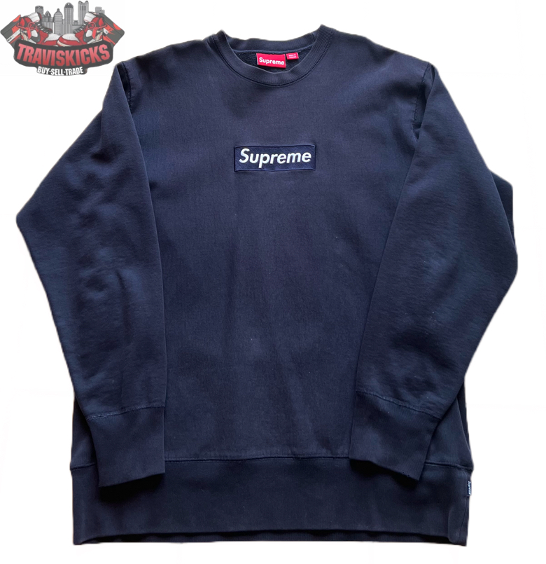 Supreme Box Logo Crewneck FW18 Size Large Pre-Owned