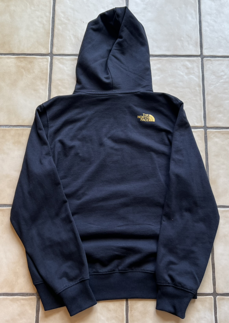 The North Face Box NSE Black/Gold Pullover Hoodie Size Medium Pre-Owned