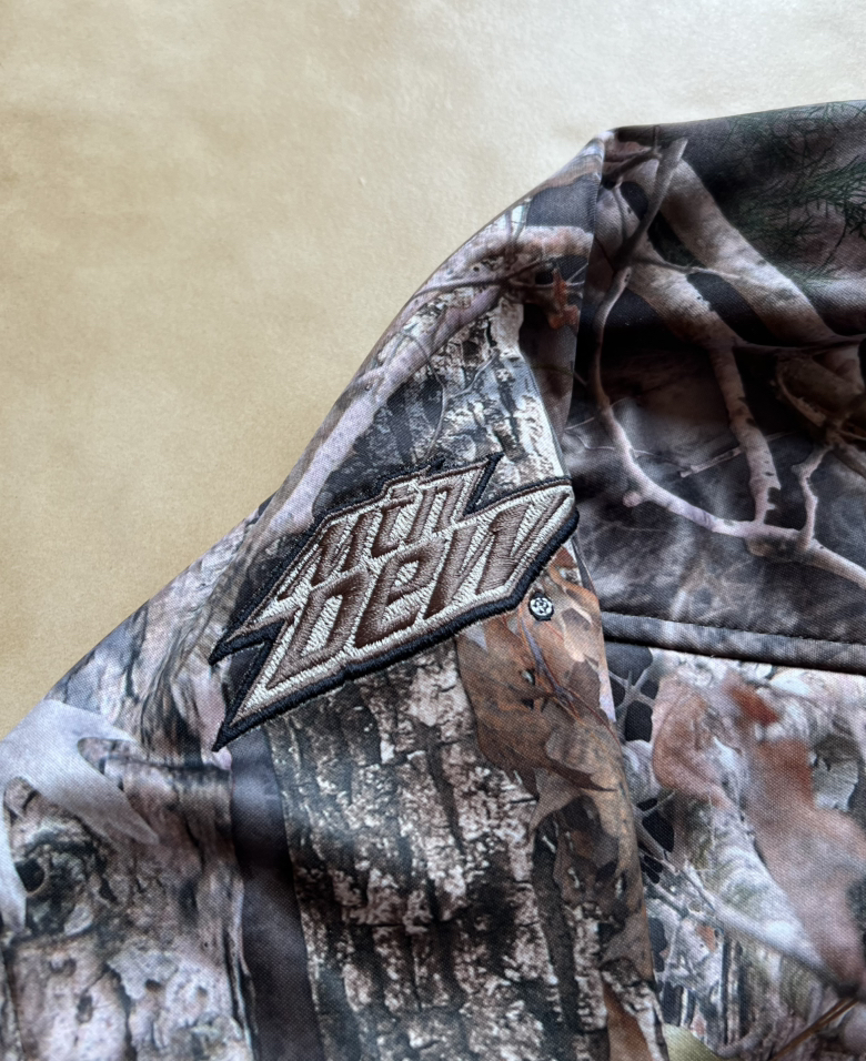 True Timber Camo Mountain Dew Men’s Camouflage Full Zip Up Hooded Jacket Size XL Brand New