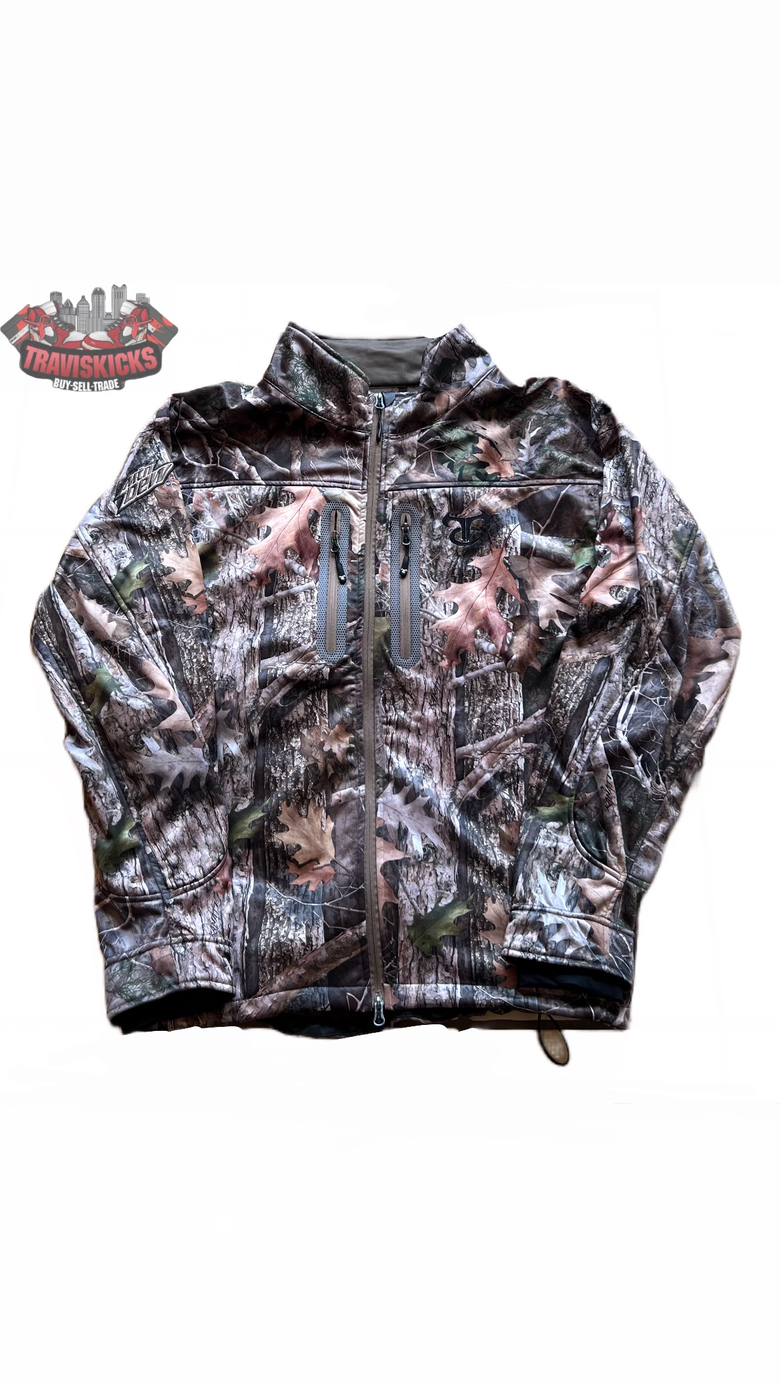 True Timber Camo Mountain Dew Men’s Camouflage Full Zip Up Hooded Jacket Size XL Brand New