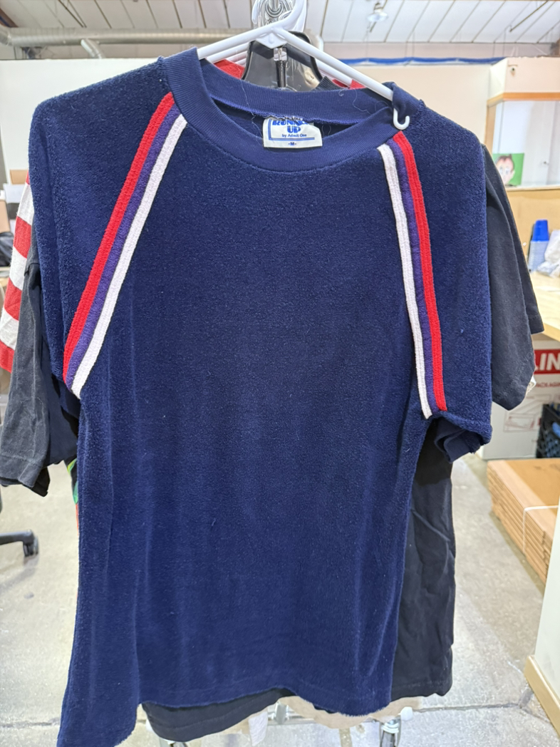 Red and white stripe shirt