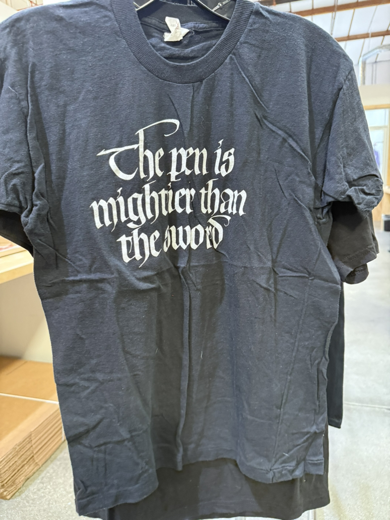 The pen is mightier than sword