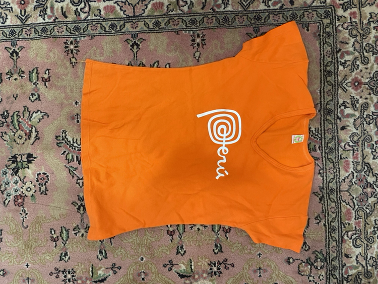 Orange baby tee