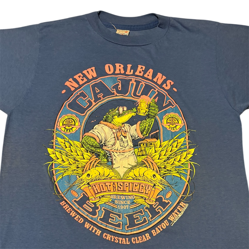 1989 Cajun Beer New Orleans Tee Fits Medium