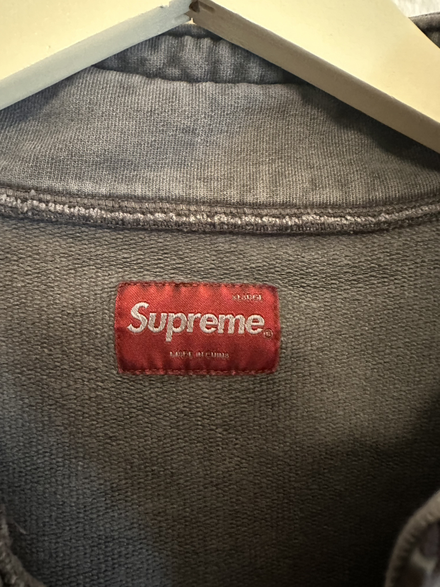 FW18 Supreme Half Zip Ash Grey XL