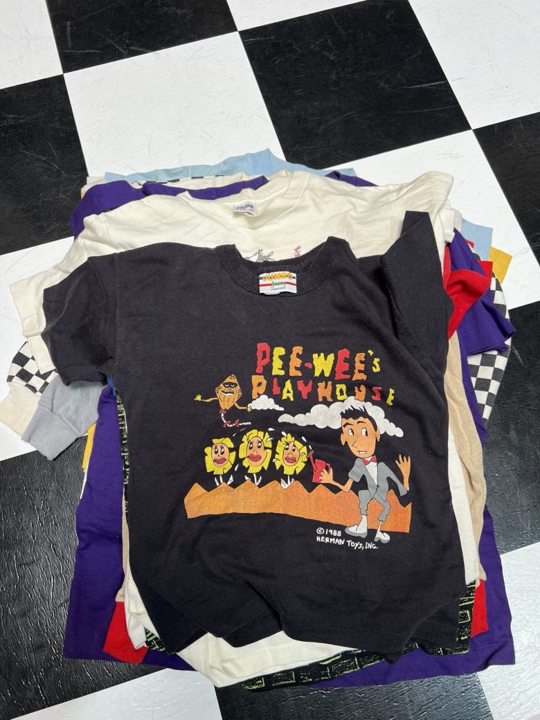 Pee wee Herman 1980s kids tee