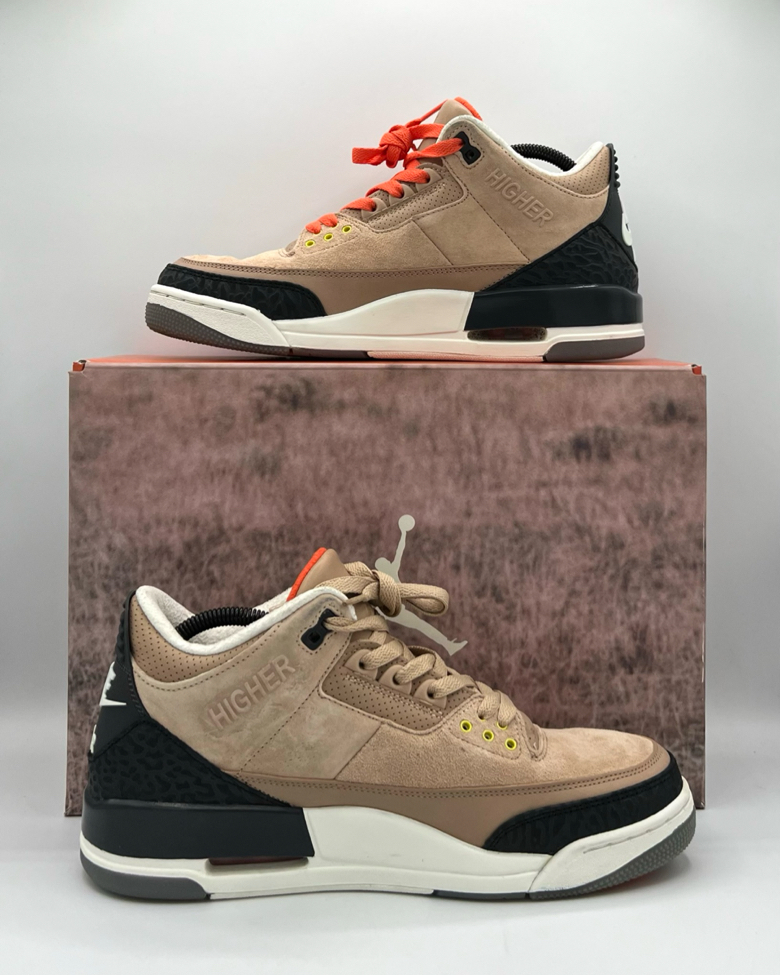 Air Jordan 3 JTH Bio Beige Size 9.5 Pre-Owned