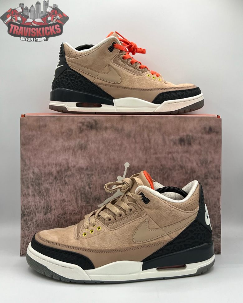 Air Jordan 3 JTH Bio Beige Size 9.5 Pre-Owned