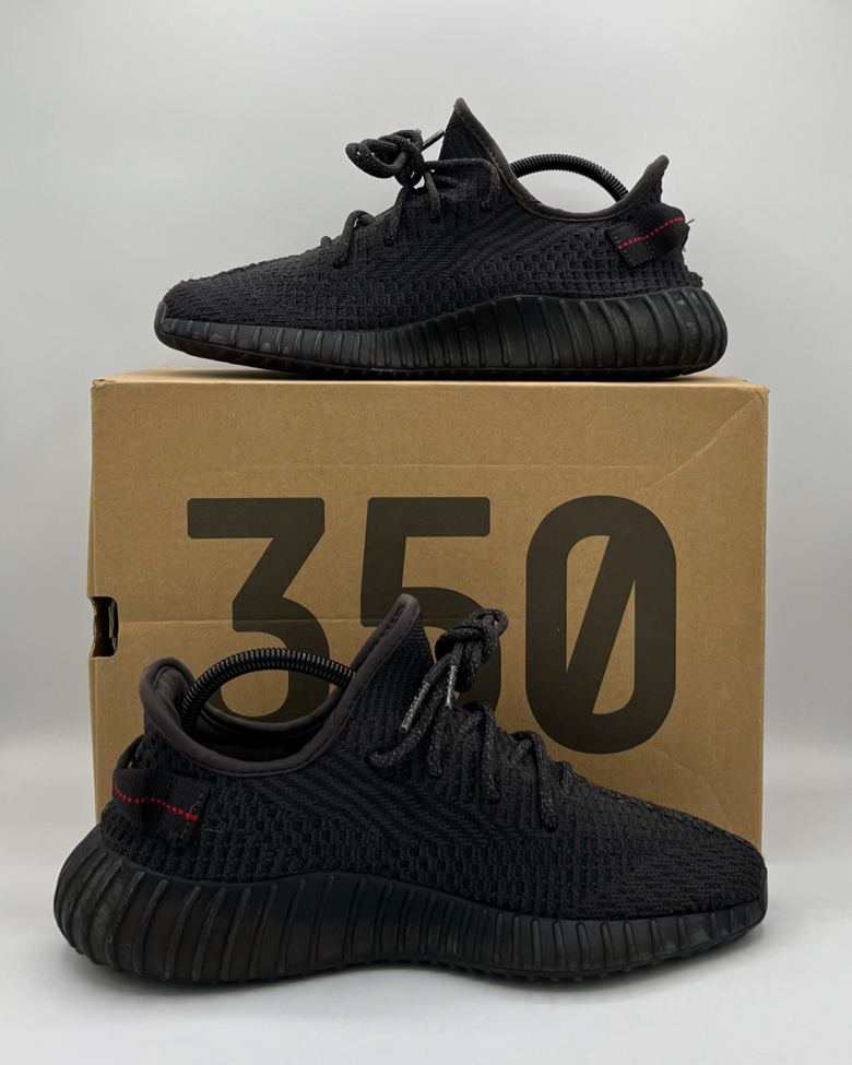 Adidas Yeezy Boost 350 V2 Black Non-Reflective Size 8.5 Pre-Owned