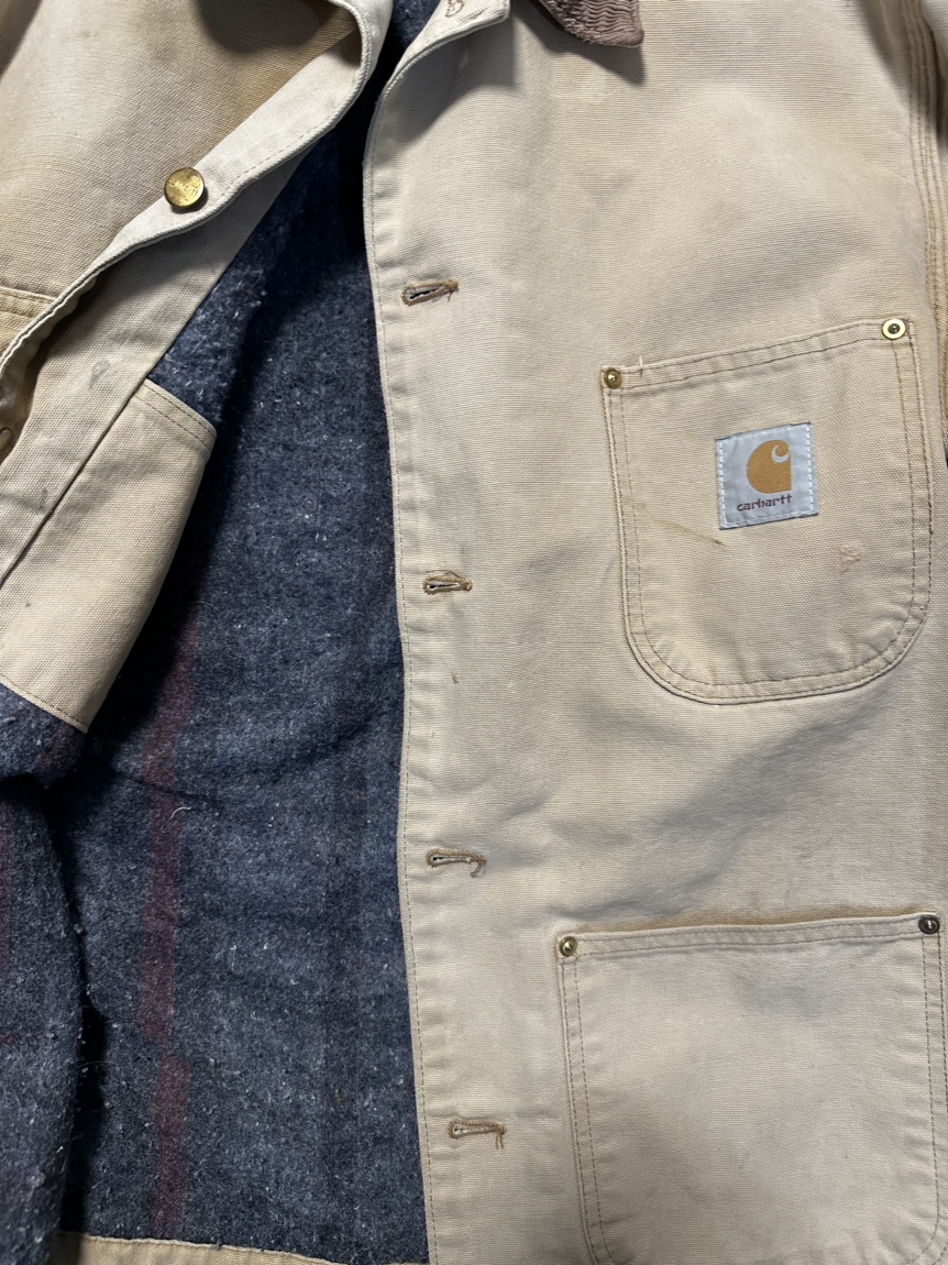 80’s CARHARTT BLANKET LINED CHORE COAT