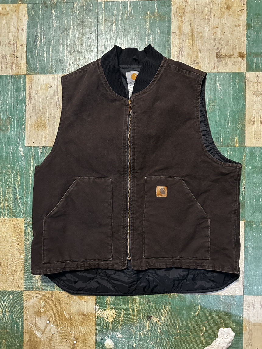 00’s CARHARTT CHOCOLATE BROWN VEST