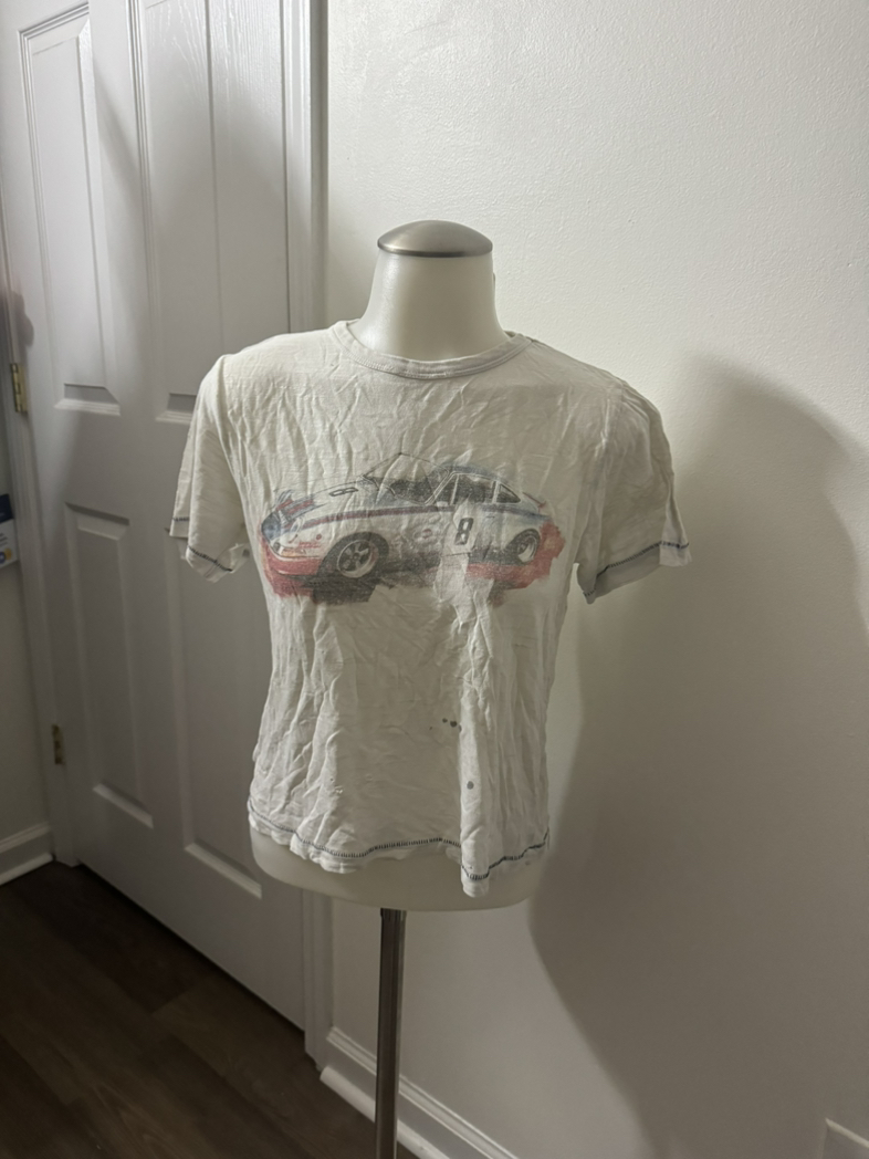 Women’s car baby tee xs