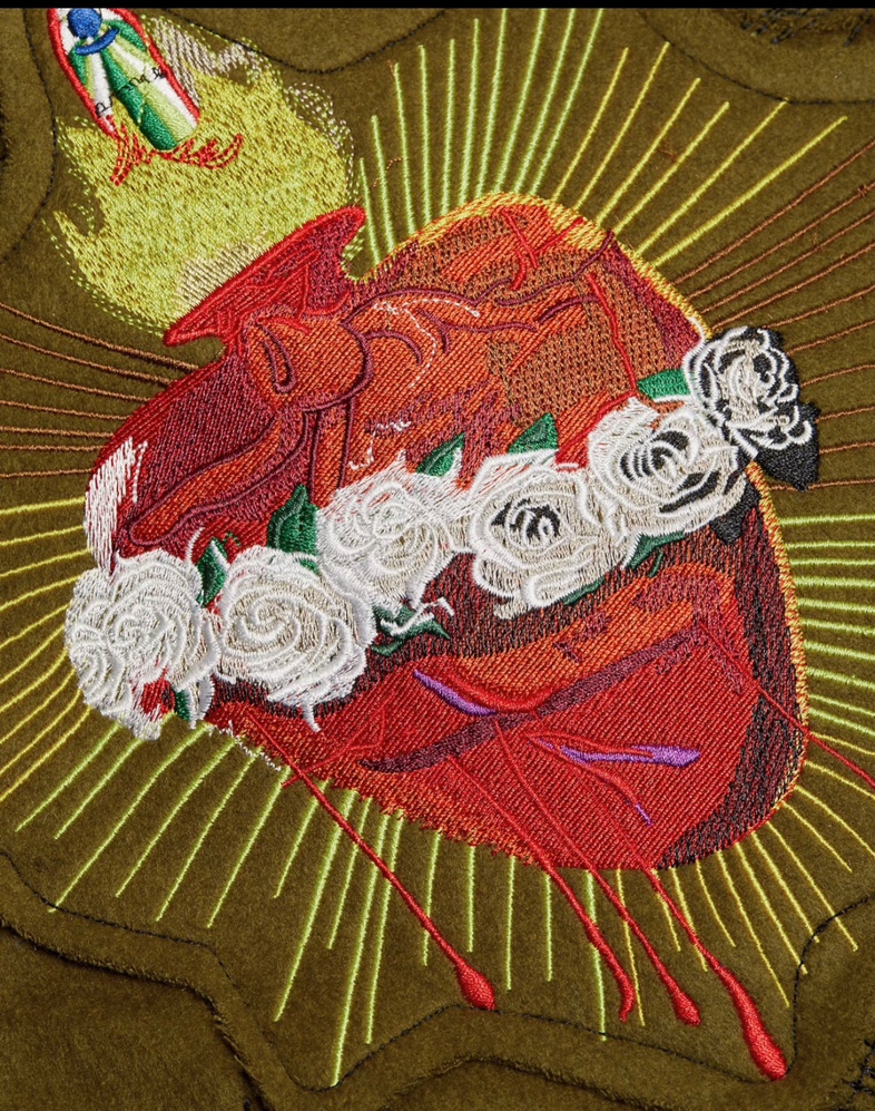 WHO DECIDES WAR Namesake Varsity Olive Jacket