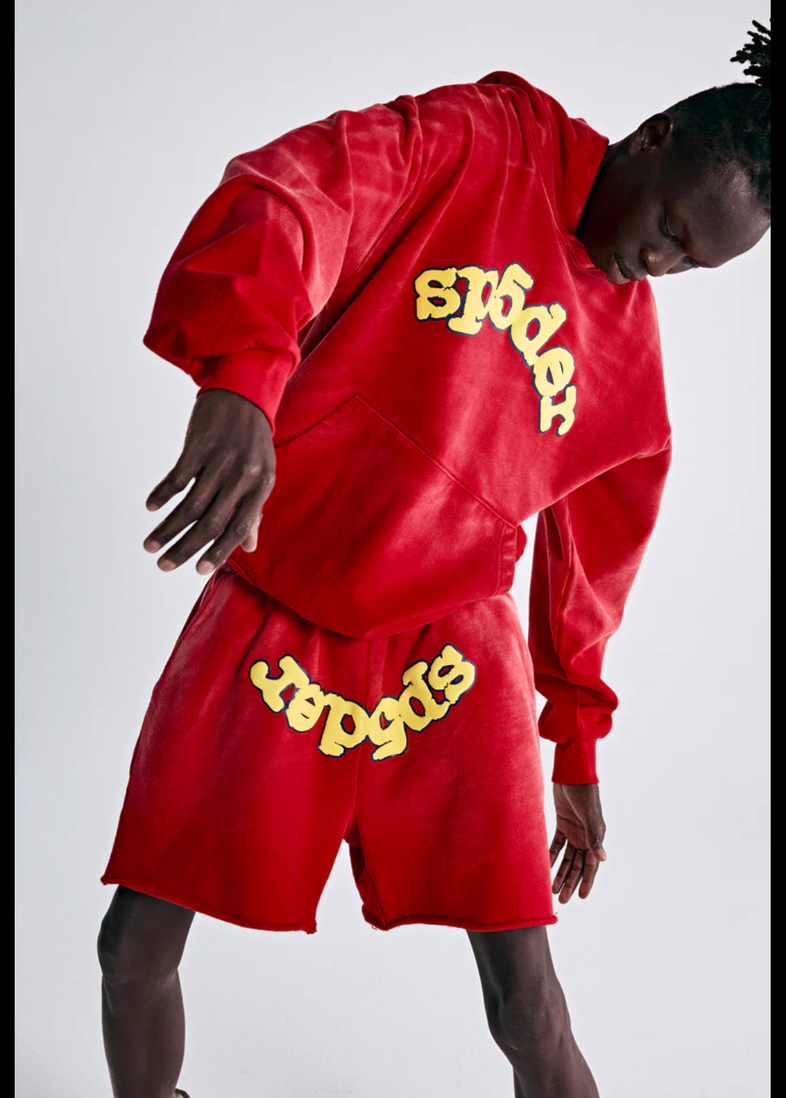 SP5DER OG Logo Red Hoodie