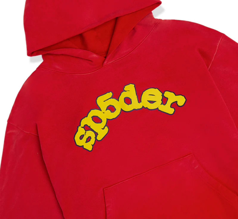 SP5DER OG Logo Red Hoodie