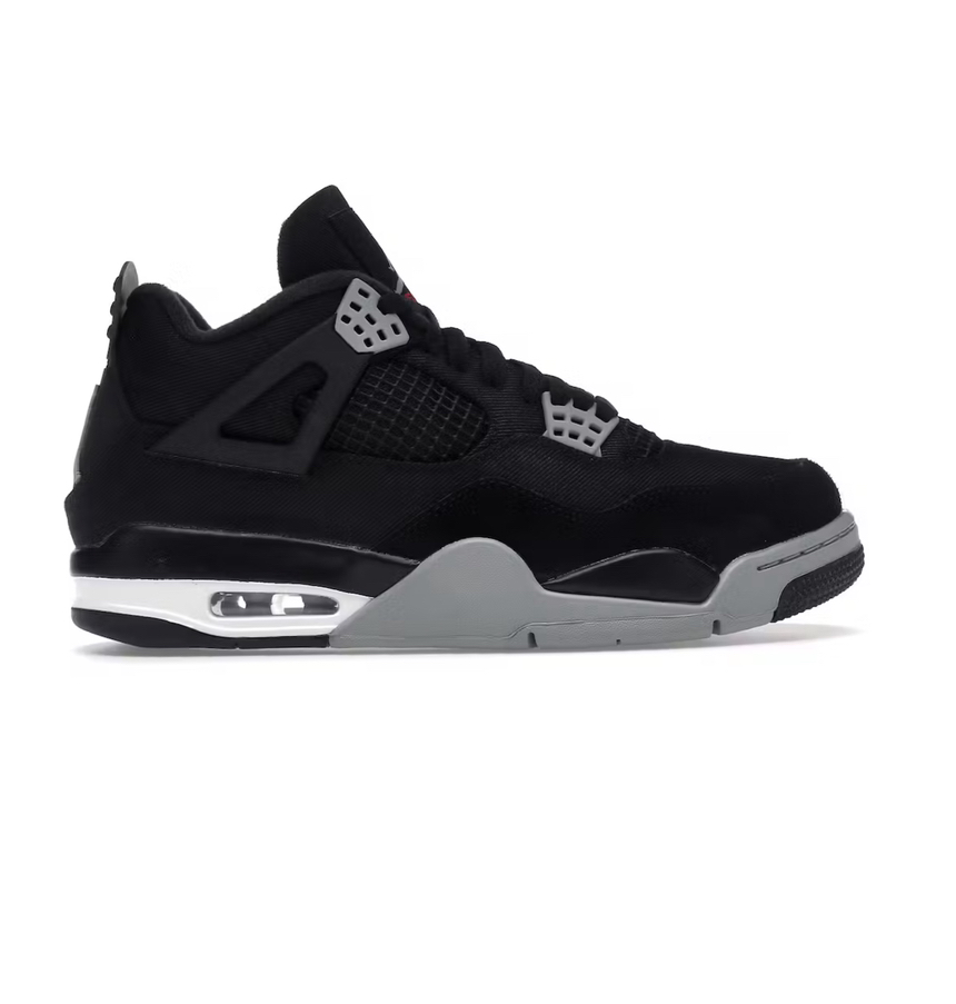 Black Canvas Jordan 4
