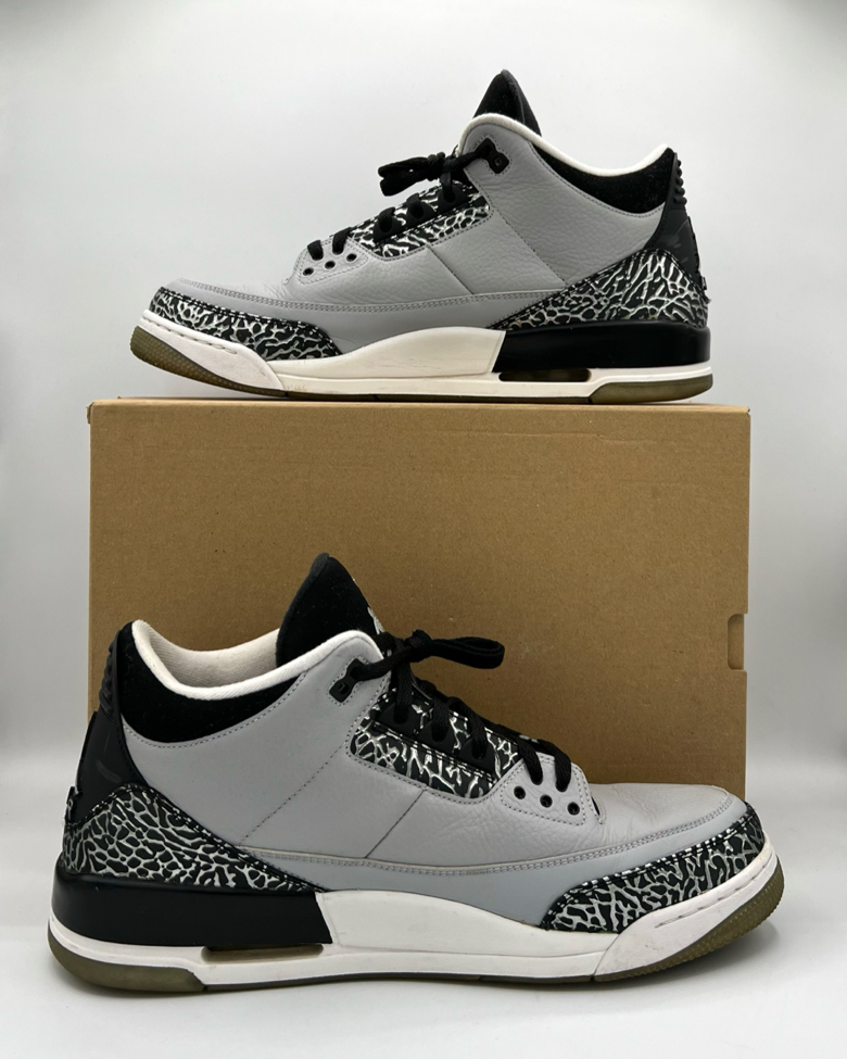 Air Jordan 3 Retro Wolf Grey Size 14 Pre-Owned