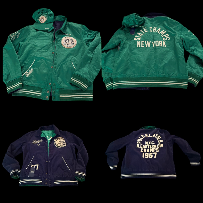 POLO RALPH LAUREN REVERSIBLE JACKET WITH MATCHING HAT
