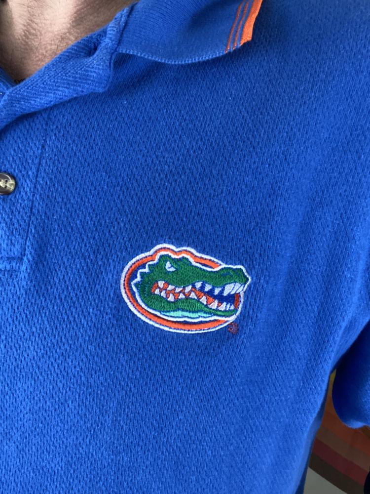 Florida Gators University Embroidered Short Sleeve Polo Shirt