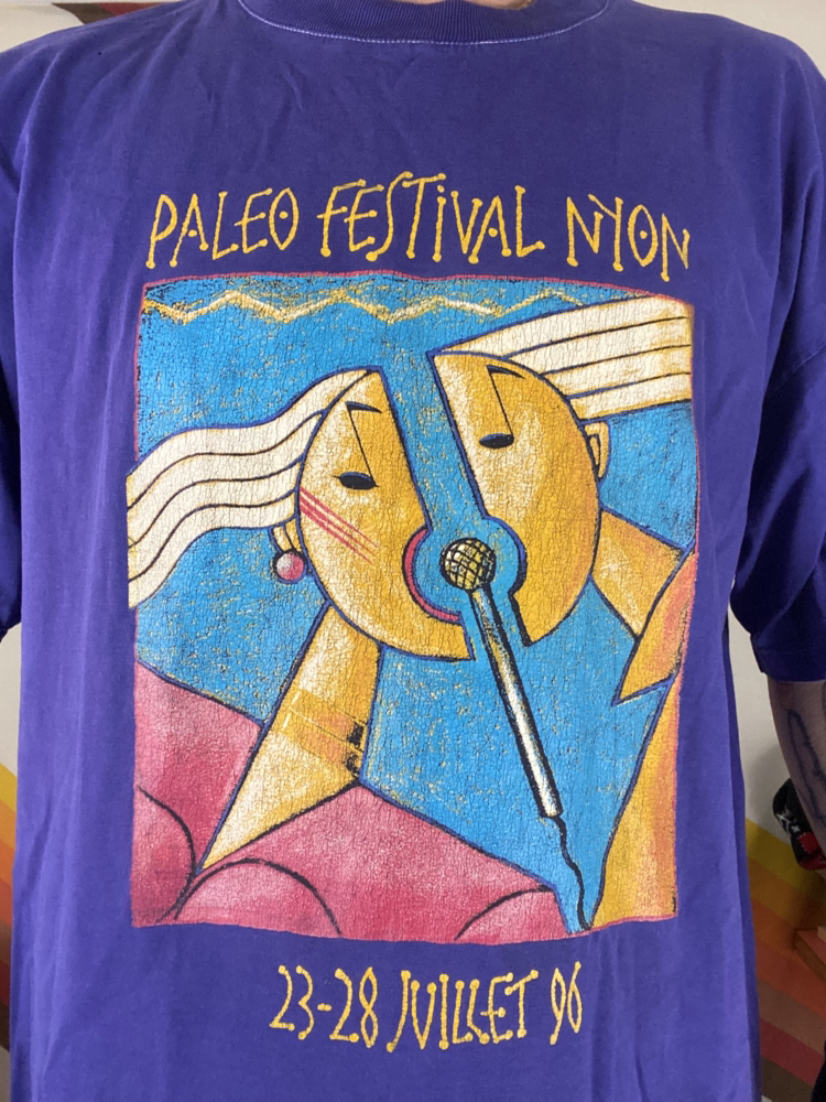 Paléo Festival Alternative Rock Swiss Festival Abstract Art Concert XL T-Shirt