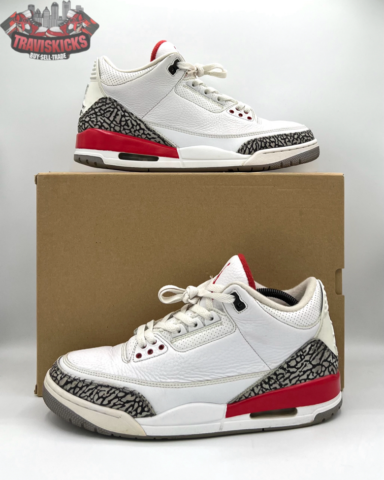 Air Jordan 3 Retro Hall Of Fame Size 10.5 Pre-Owned