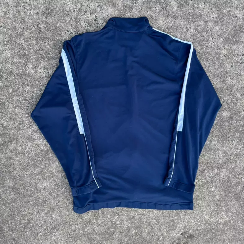 Vintage Nike navy and white zip-up track