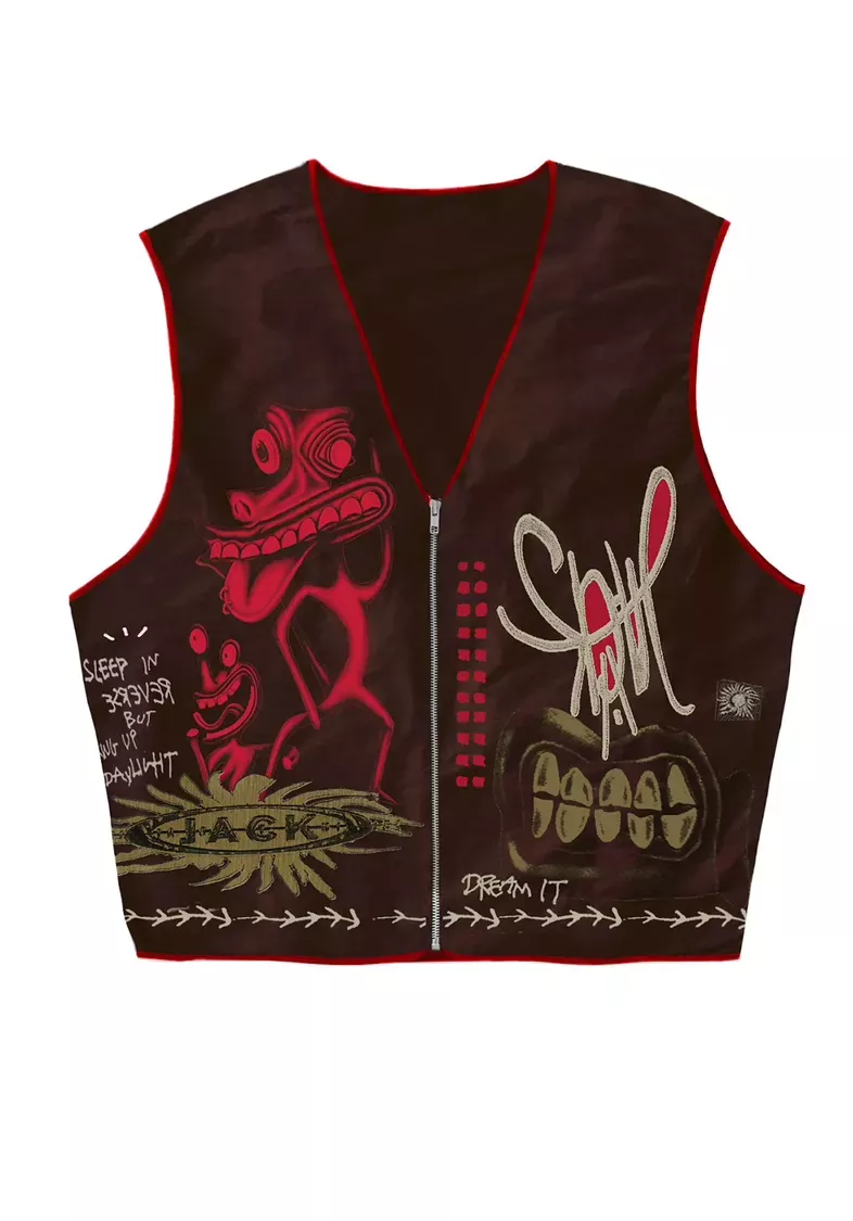 Travis Scott sleep in reserve vest
