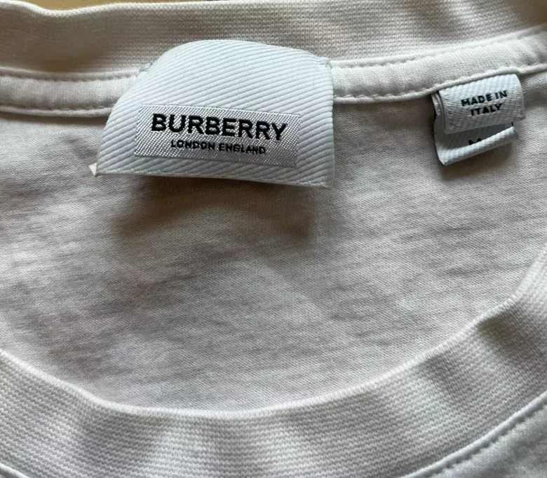 Burberry NYC Men’s White Short Sleeve T-Shirt Size Medium Pre-Owned