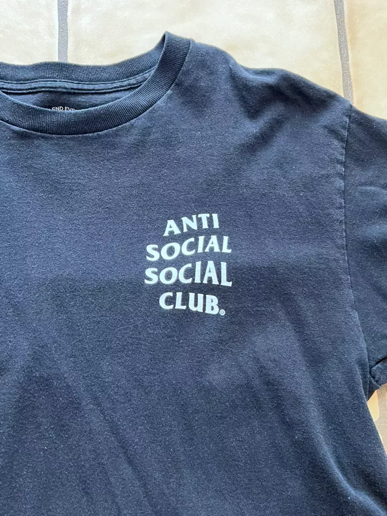 Anti Social Social Club Mind Games Tee Black Size Large