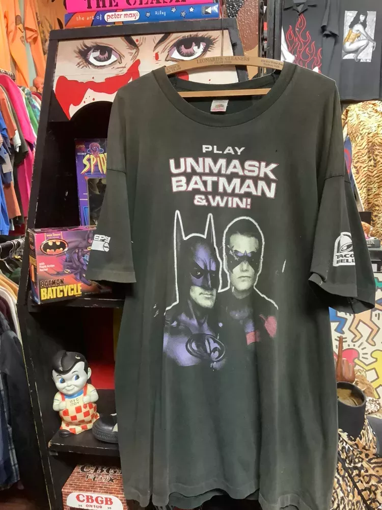 Vintage 90s ⚡️ThrasheD⚡️BatMan & Robin Taco BeLL T