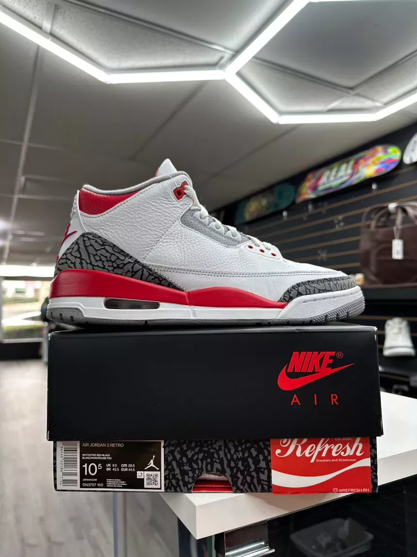 Air Jordan 3 Retro Mid Fire Red Size 10.5 DN3707-160