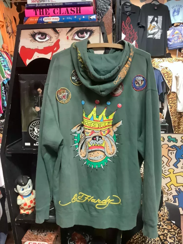 Vintage Ed Hardy BuLLDog Hoodie