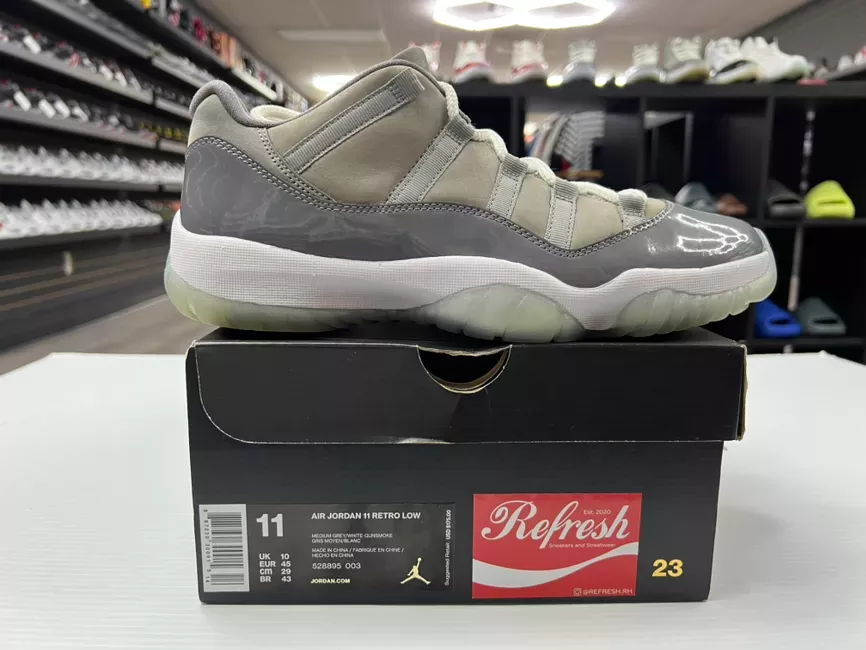 Air Jordan 11 Retro Low Cool Grey 2018 Size 11 528895-003