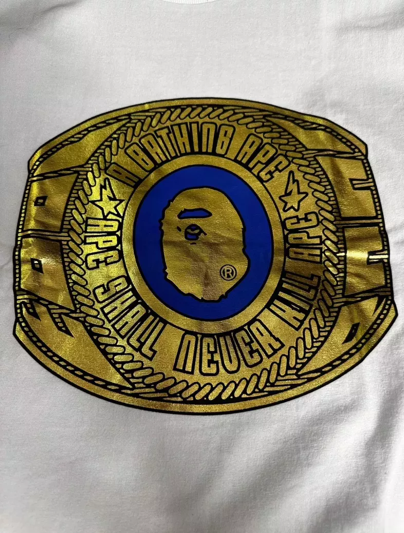 Bape Reflective Ring White Tee