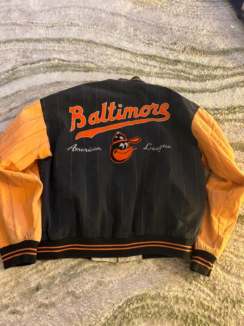 L Vintage Baltimore Orioles Mirage Jacket