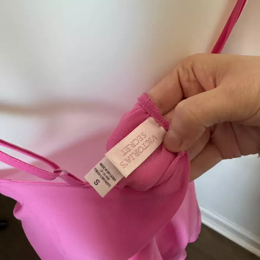 Victorias Secret Pink Sheer Slip Small