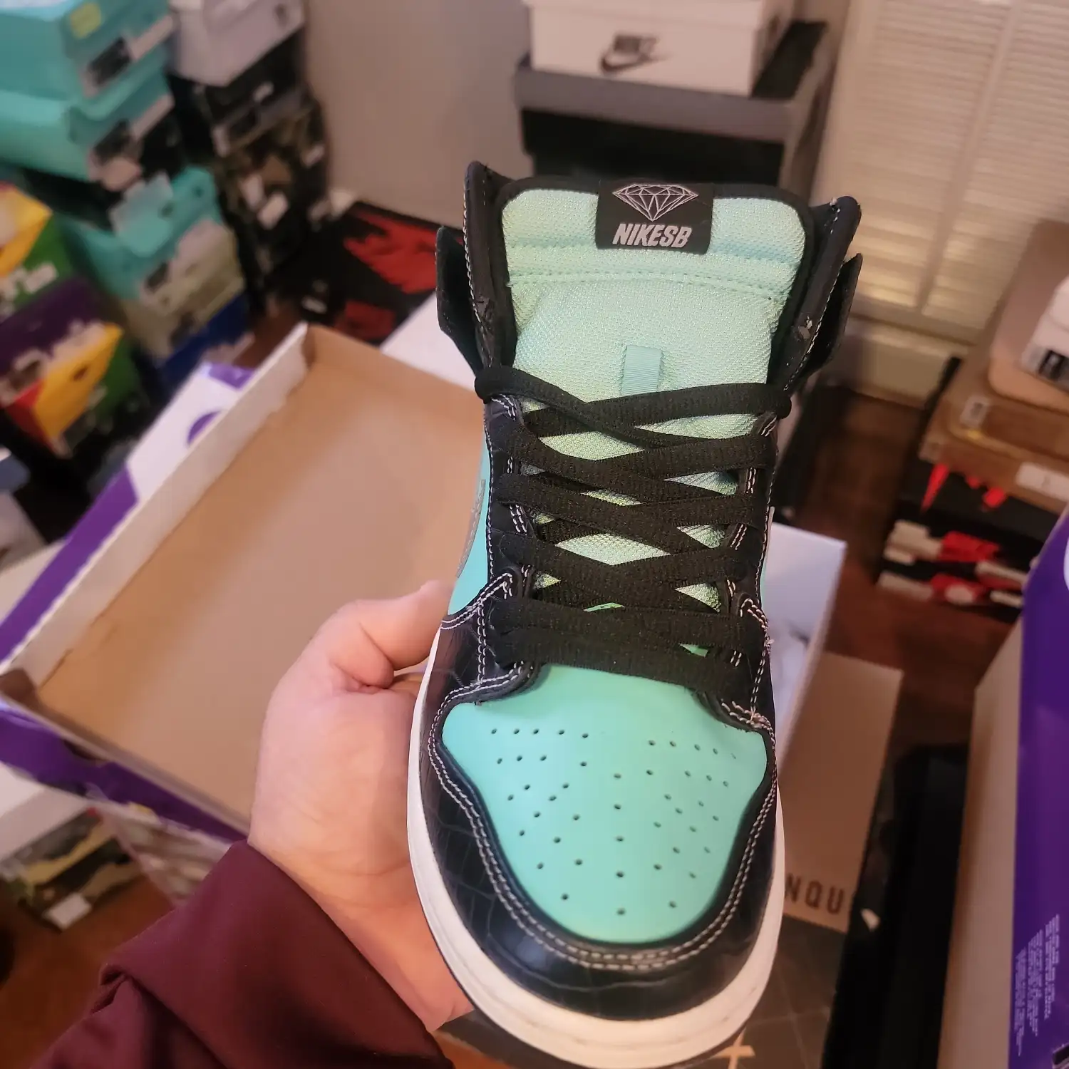 SB DUNK HIGH DIAMOND SUPPLY "SIGNED"